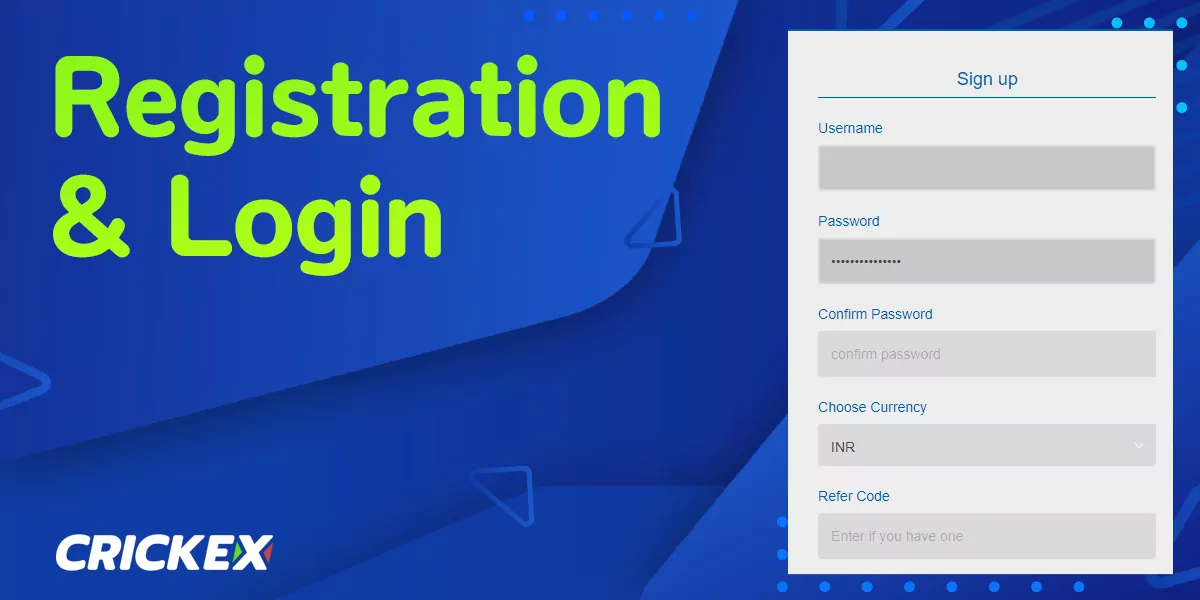 How to register at Crickex online bookmaker